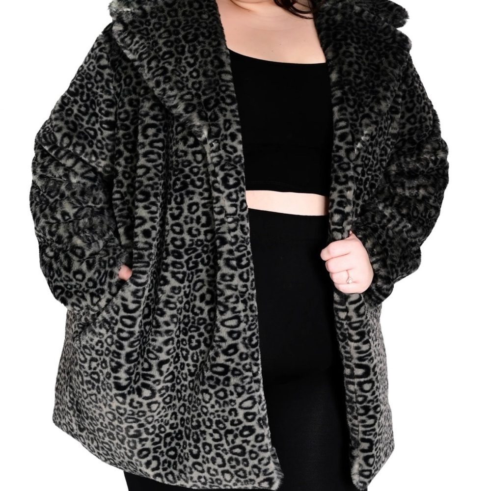 FOXBLOOD charli leopard coat